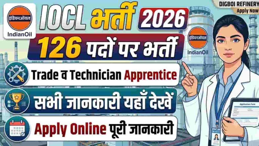 IOCL AOD Digboi Refinery Apprentice Recruitment 2026