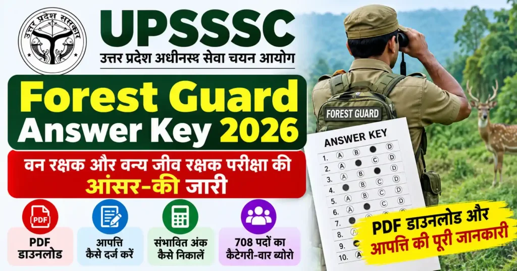 UPSSSC Forest Guard Answer Key 2026